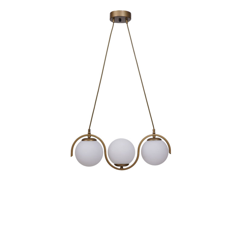 Lustre, Blanc / Doré