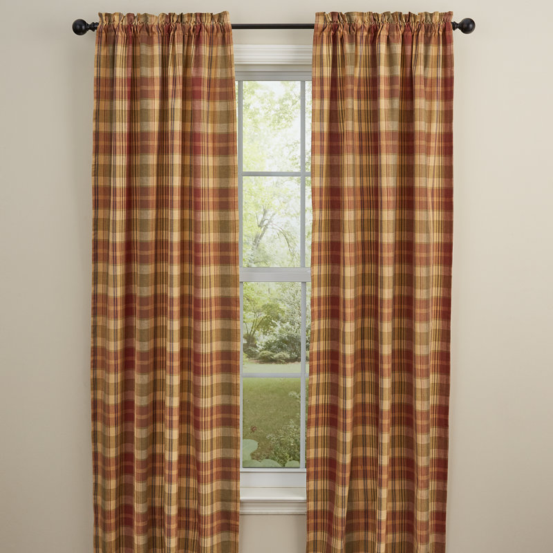 Codie-James Cotton Room Darkening Curtain Pair, 36" W x 84" L