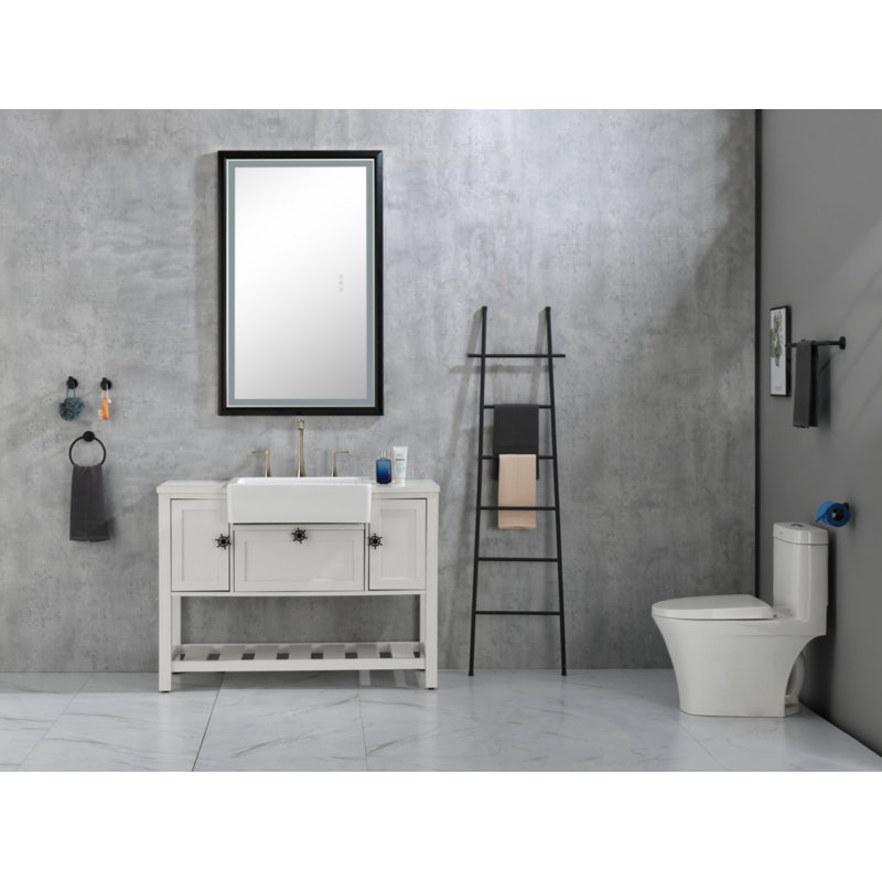 Wenty 19'' White Ceramic Rectangular Bathroom Sink