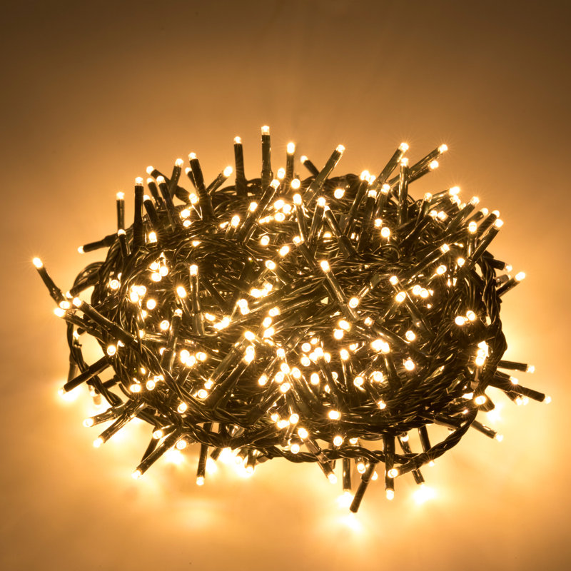 Guirlande de 500 lumières DEL de 500 pi pour la chambre à coucher, Warm White