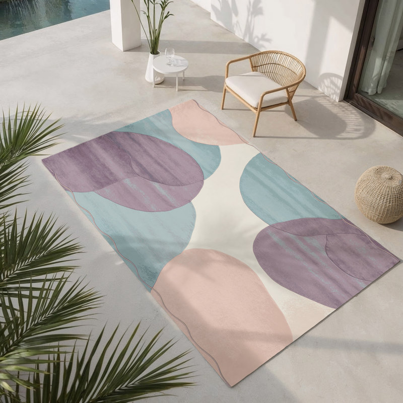 Tapis intérieur et extérieur Seaside Glow, Rectangle 4pi x 6 pi