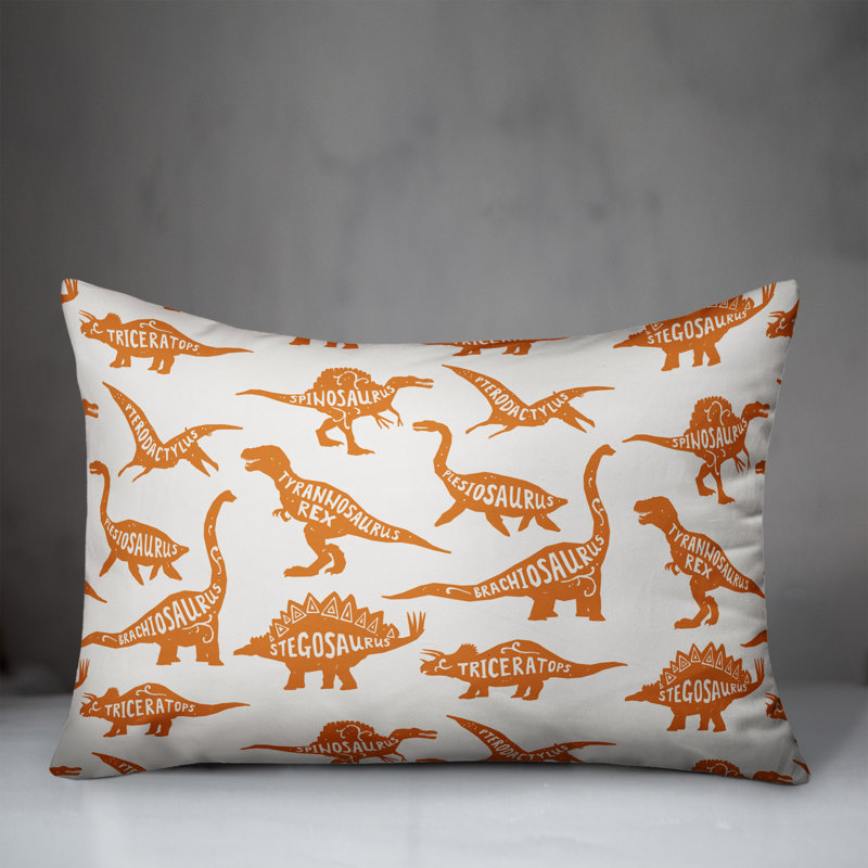 Housse de coussin rectangulaire/insert, Orange