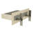 Floating Shower Bench Kit with Concrete Mesh Board - The Original™ Shower Bench Bracket (14'x84")