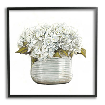 «Country Country Planter Blooms» par Ziwei Li - cadre flottant, impression sur bois