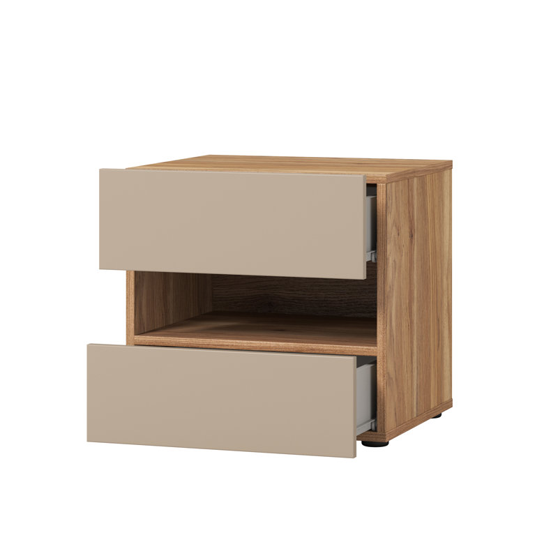 Piehl Manufactured Wood Bedside Table