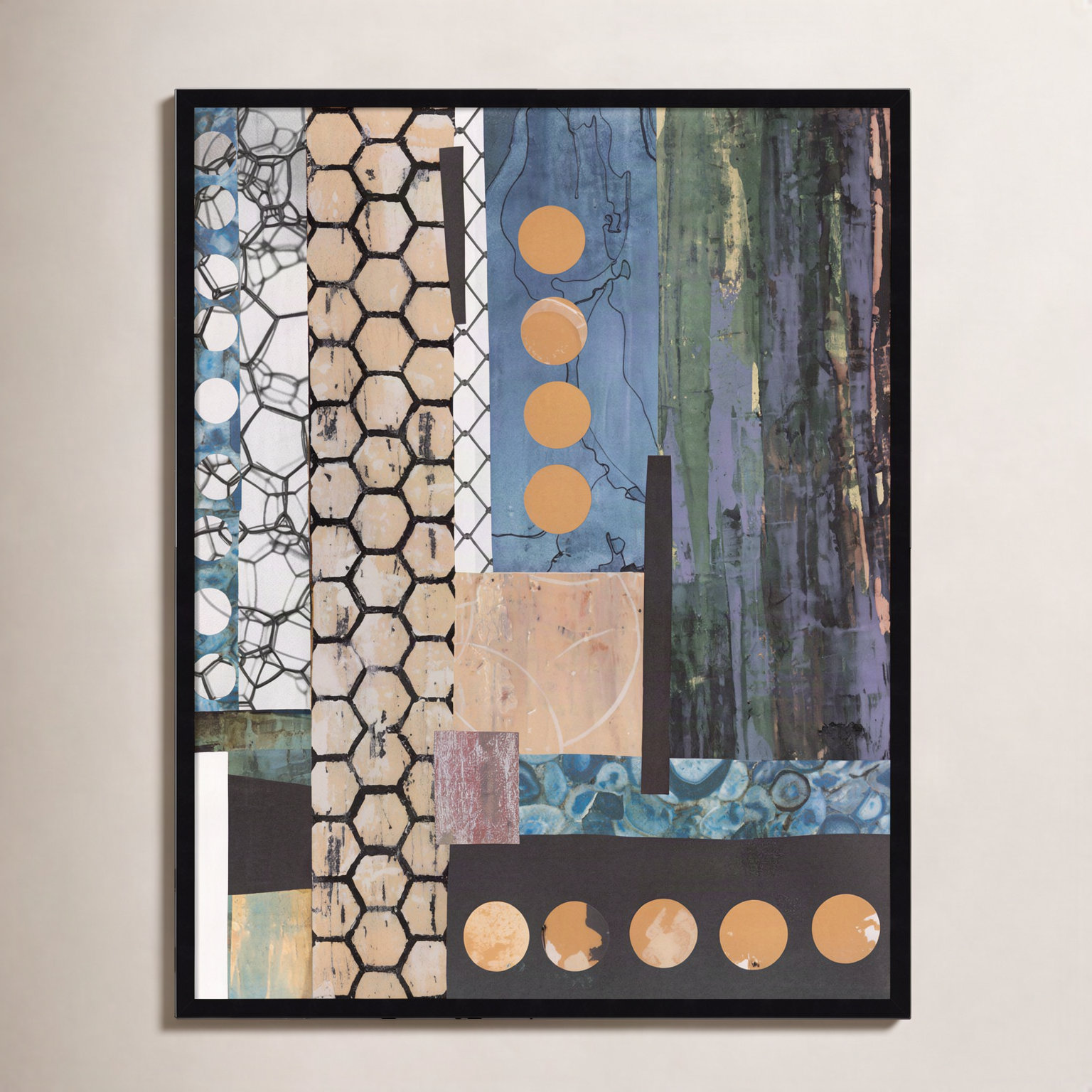 Mashup No. 2 Print by Natalie Avondet, 41" H x 33" W, Black