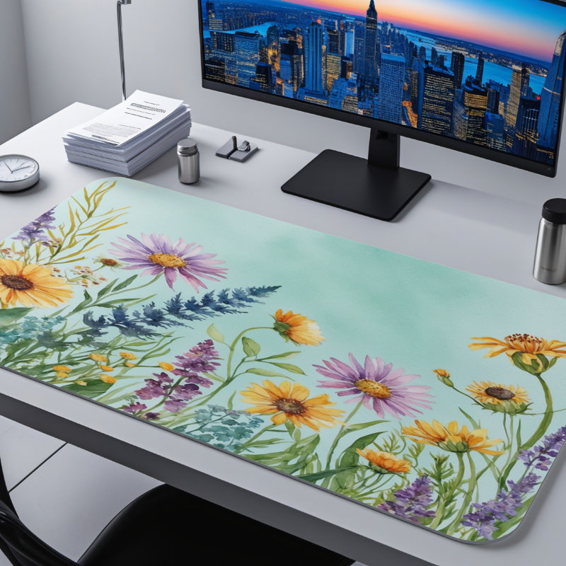 Polyester Desk Pad, 14.4x12.1