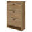 Space-Saving 3-Tier Shoe Cabinet with Tilt-Out Compartments