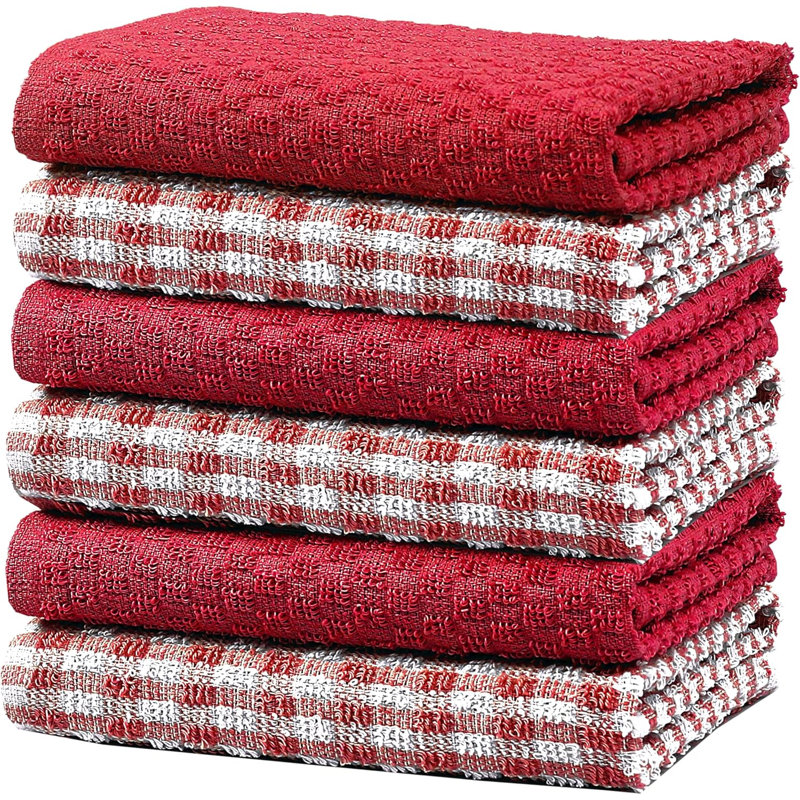 Tea Towel Kitchen Towel, Red