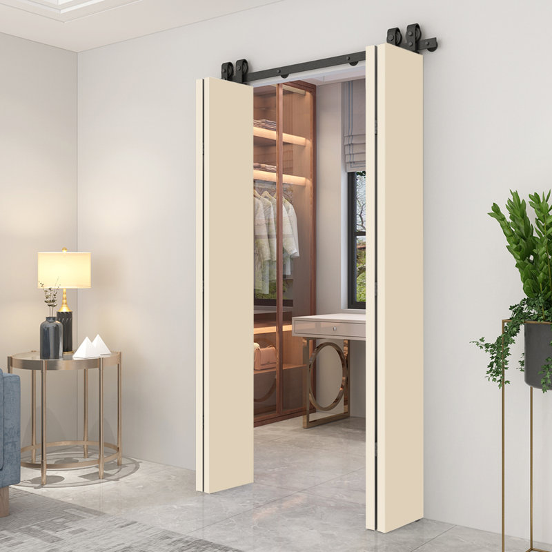 Porte de grange 80 po, 48 po x 80 po, Beige