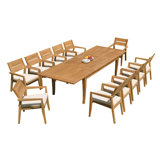 Atnas Outdoor - Piece Teak Dining Set