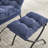 Modern Soft And Comfortable Accent Chair With Ottoman, Armrests And Side Pocket For Small Spaces-529341765