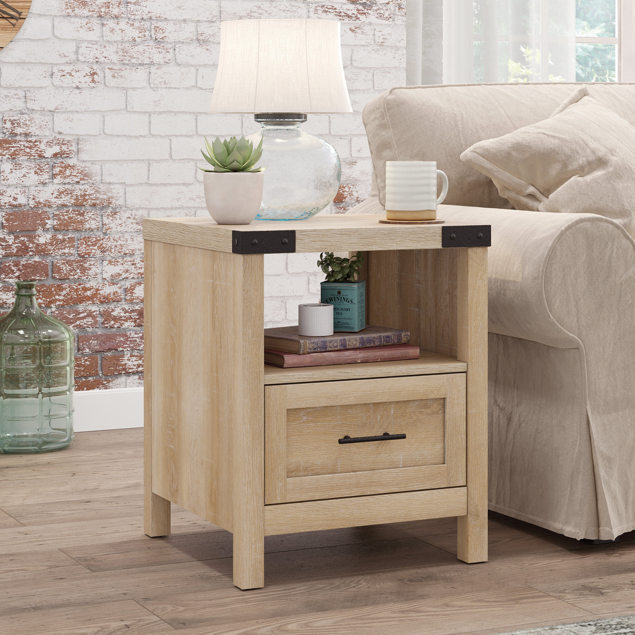 Wayfair Basics Storage End Table with Drawer