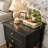 Classic 2-Drawer Nightstand with Open Shelf and Turned Legs-1594567076