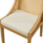 Chaises de salle à manger rustiques en bois de style rotin-1191246292