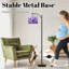 Lampe sur pied Arc avec abat-jour réglable Bouquet floral mauve lavande Lampe sur pied délicate fleurs