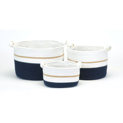 Ensemble de 3 paniers en jute