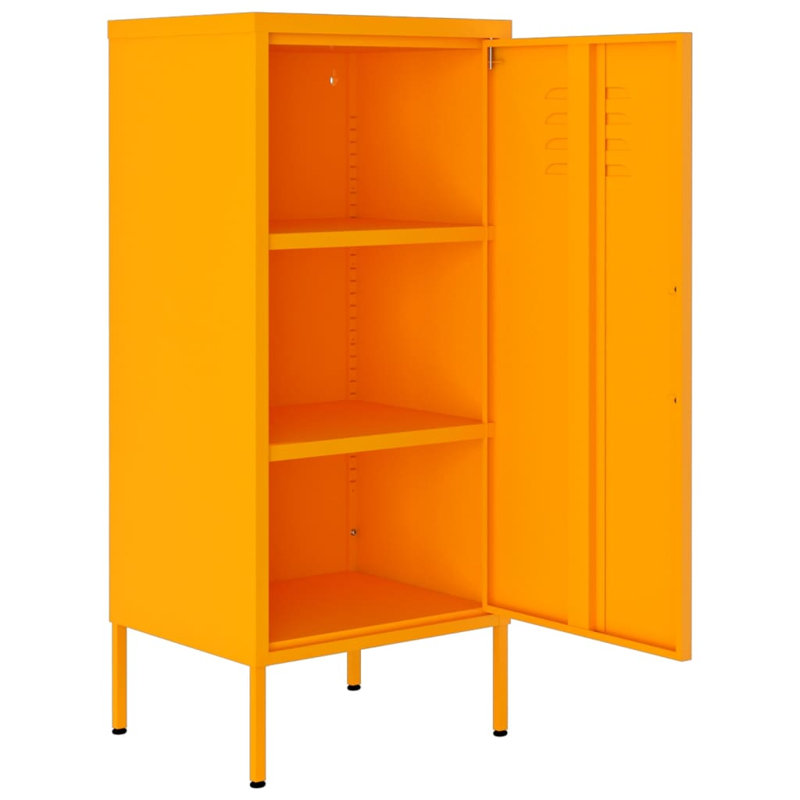 Sadia Cabinet Office Storage Cabinet, Mustard Yellow