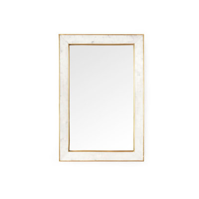 Leighton Rectangle Marble Wall Mirror