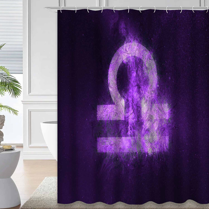 Rideau de douche Libra Zodiac Night Sky, L 72 po x l 72 po