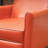 Recliner Push Back Chair For Elegant Home Décor Orange