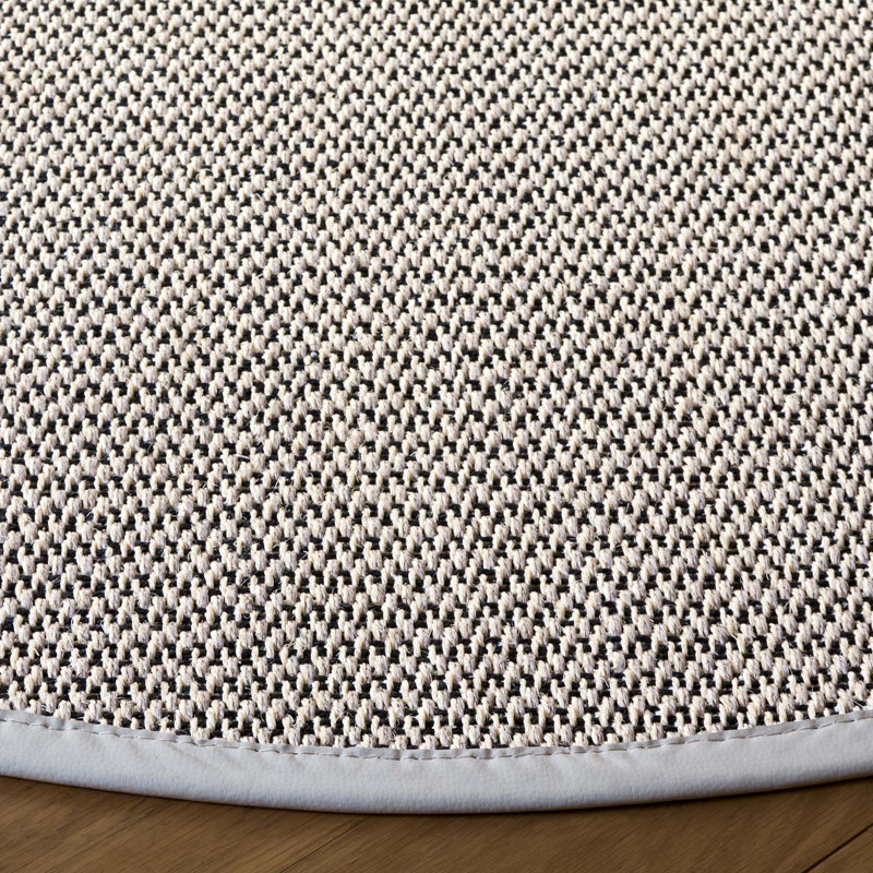 Natural Fiber 137 Area Rug In Marble / Beige, Round 6'