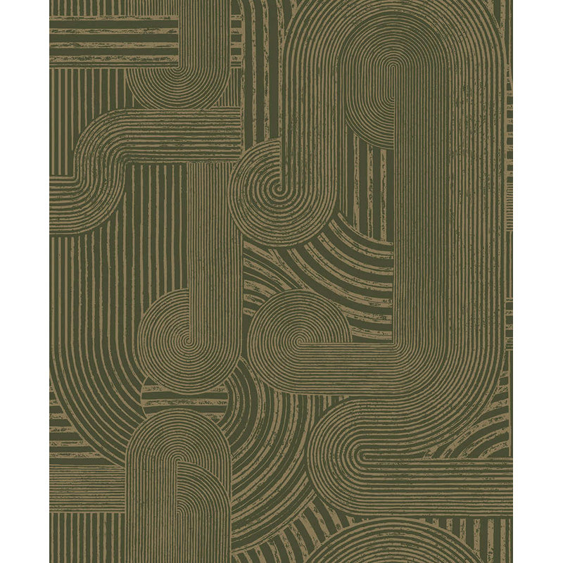 Rouleau de papier peint L 33 pi x l 21 po Kohlson, Kaki