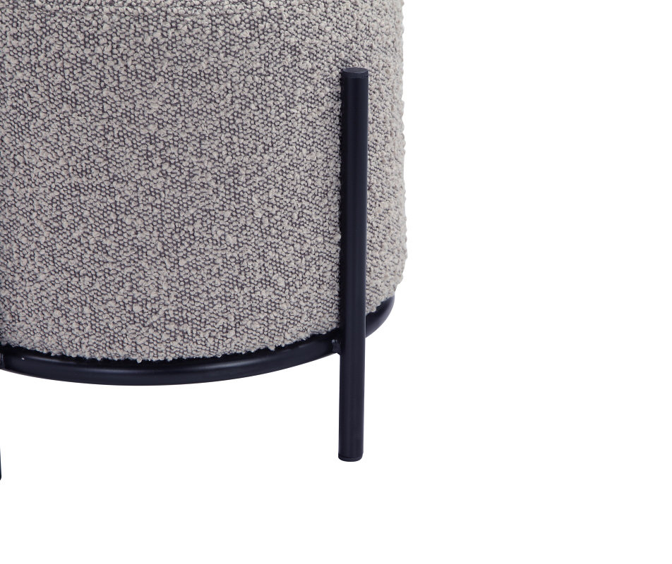 Formentera Accent Stool, Gray