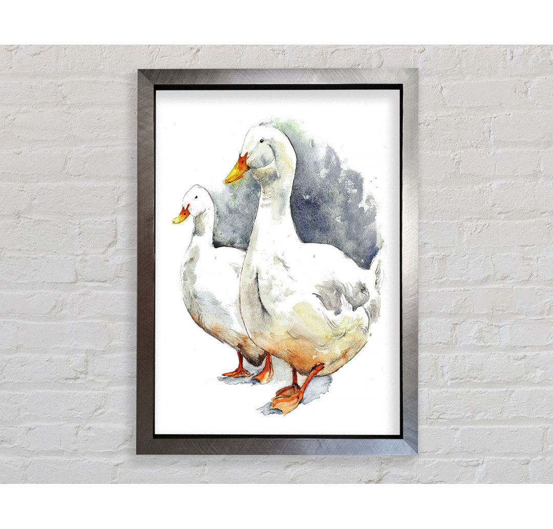 Gerahmtes Poster Geese