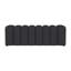 Banc rembourré en tissu capitonné, gris anthracite-1119924629