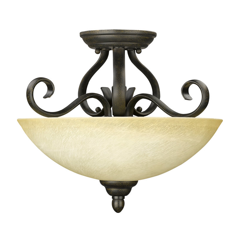 Alodi Glass Semi Flush Mount