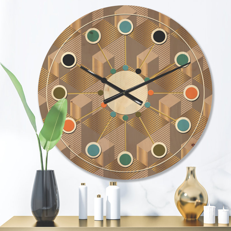 Solid Wood Wall Clock, Medium