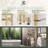 31-Inch Adjustable Bamboo Over The Toilet Storage with Hooks & Side Shelves, Multiple Options-2074071321