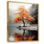 «Orange and Gray Forest Autumn Elegance II», art sur toile Forêt-487362365-487362355-526203694