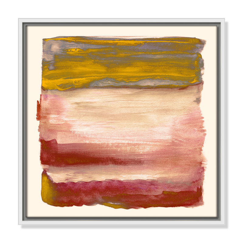 Yellow Sky I Print by Nan, White, 17.5" H x 17.5" W