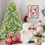Arbre de Noël illuminé 7 pi avec lumières DEL et base en métal