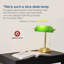 Lampe de bureau classique avec base en laiton poli et abat-jour vert Kirt