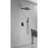 Matte Black 12" Wall Mounted Shower Head - Self-Cleaning Nozzle For Clear Water Exit Brass Complies With American Standard Pipe Mount Unhindered Output Fits
