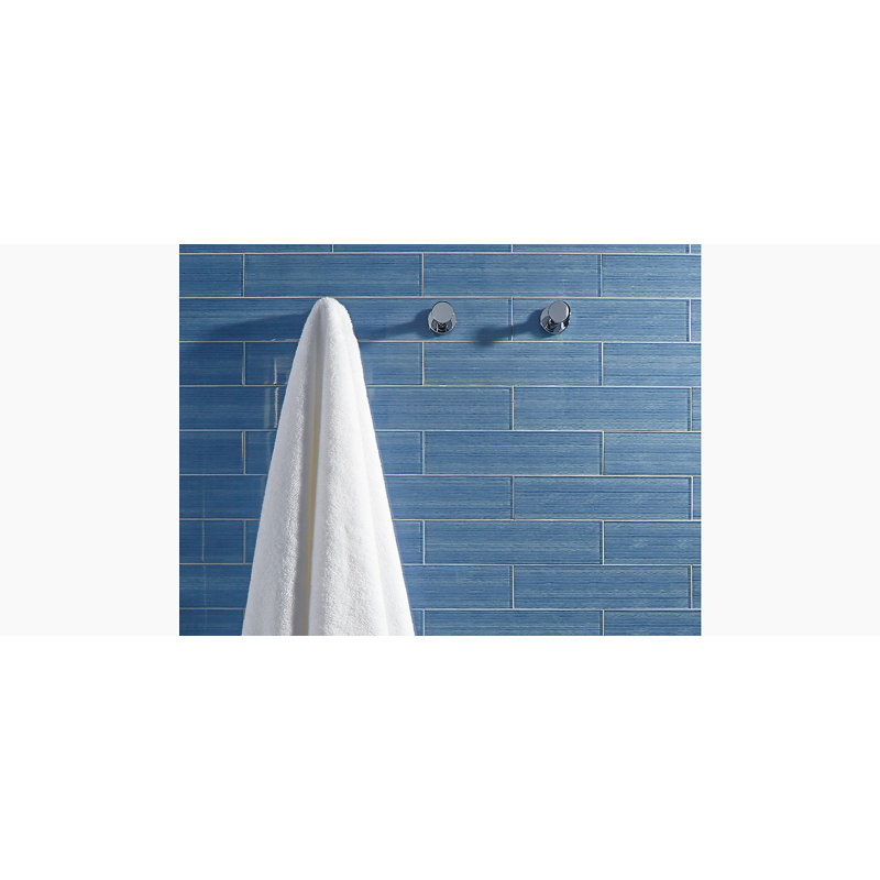 Stillness Wall Mounted Robe Hook, Polished Chrome