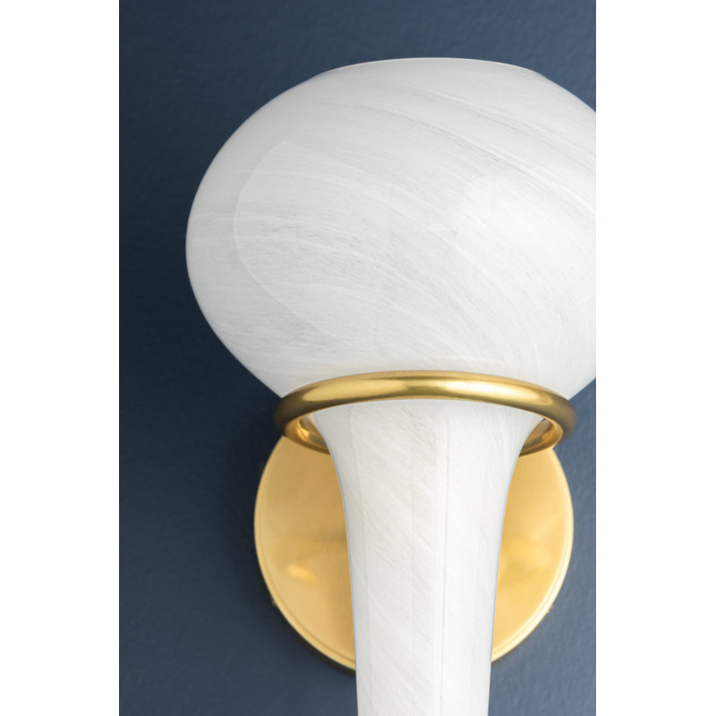 ADAMS CORNER Wall Sconce, Aged Brass