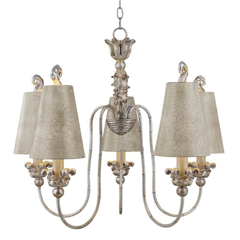 Carswell 5 - Light Shaded Chandelier