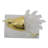 Aviara Luxury Modern Crane Sculpture with Crystal Accents and Marble Base.