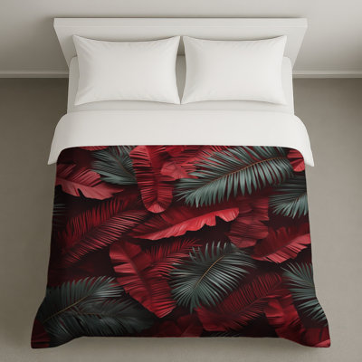 Housses de couette rouges et vertes