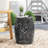 Patio Side Table With Round Top ,Metal Base-1821701234