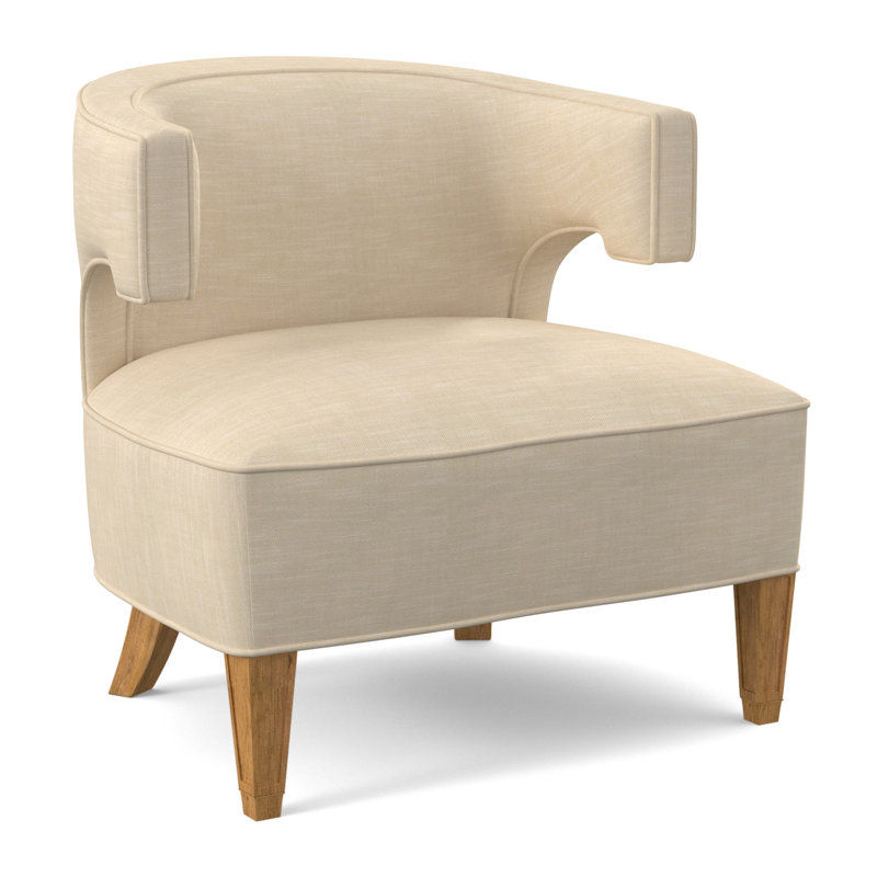 Laurel Barrel Chair, Amber, UV-Rollo Linen