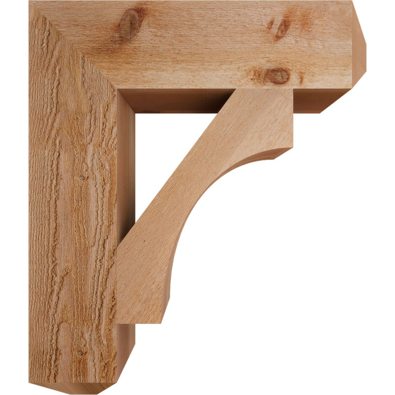 Support Westlake Craftsman, H 28 po x l 6 po x P 24 po, Cèdre rouge de l'Ouest, Rugueux