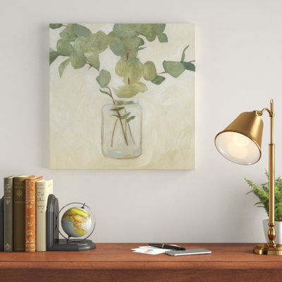Greenery Still Life II by Emma Scarvey - Wrapped Canvas Painting