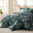 Bedsure Bed in a Bag - Reversible Flroal & Plant Pattern Printed with Comforters, Sheets, Pillowcases & Shams, 89GSM-110389509