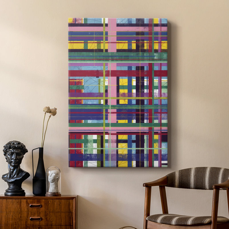Échafaudage en couleur II - galerie Cavas sur mesure, H 36 po x l 24 po