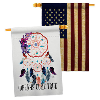Drapeau de maison en polyester 2 faces 3 pi 3 po x 2 pi 3 po Home Decor